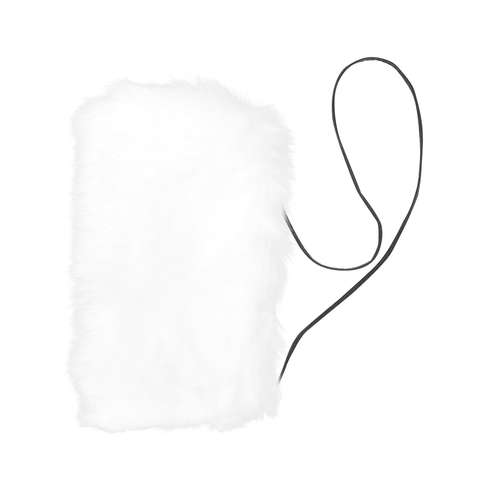 Manguito de invierno para mujer en pelo sintético y almohada multifuncional colorida 8