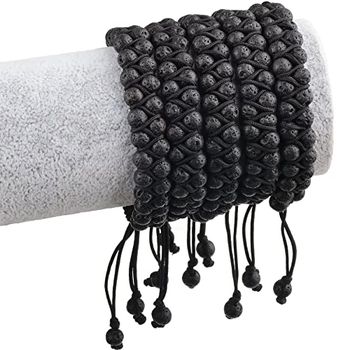 MASSIVE BEADS Double Layer Natural Chakra Healing Power Crystals Macrame Bracelet Yoga Stone Beads Gemstone Meditation Relax Anxiety Bangle for Unisex Women Men3