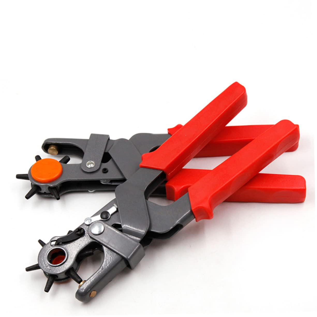 Holibanna Heavy Duty Carbon Steel Belt Punching Tool with Manual Revolving Punch Pliers for Canvas and More for DIY Projects and Crafts