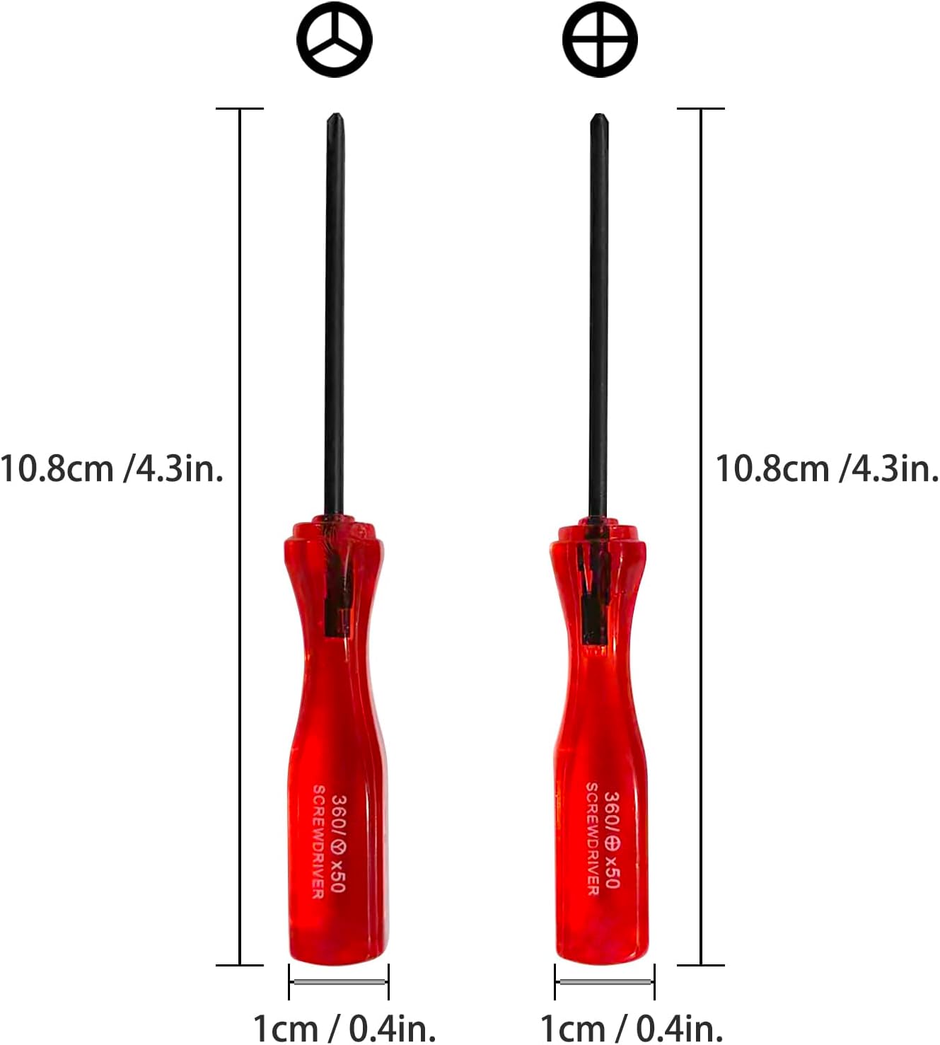 OSTENT Mini Philips Cross & Tri Wing Screwdriver Open Tool for Sony PSP1000/2000/3000 PSP Go