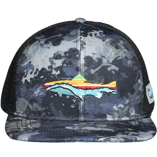 Image of EDTREK Outdoorsman Pro Trucker Breathable Mesh Performance Cap - Flat Brim Snapback Hat