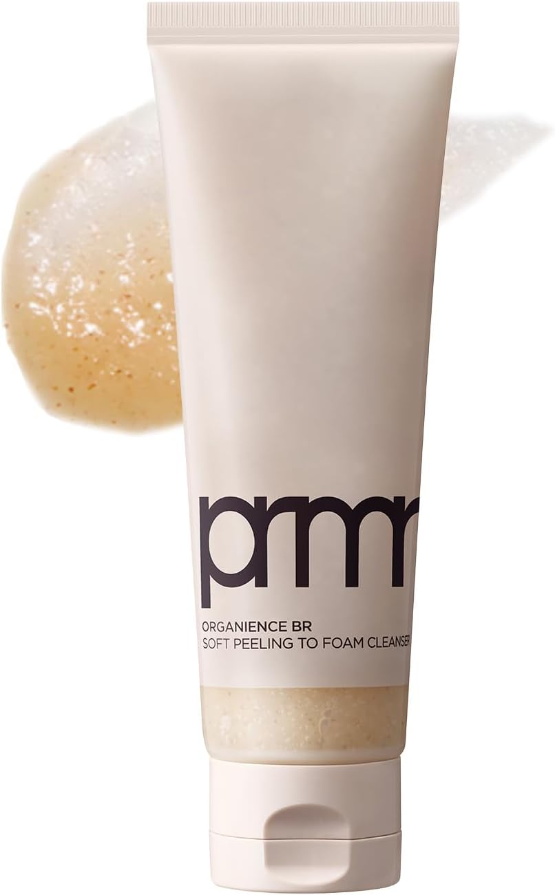 PRIMERA (PRMR) 𝐎𝐫𝐠𝐚𝐧𝐢𝐞𝐧𝐜𝐞 𝐏𝐞𝐞𝐥𝐢𝐧𝐠 𝐅𝐨𝐚𝐦 - Korean Gentle Cleanser Face Wash, 2 in 1 Facial Scrub for Exfoliating and Daily Pore Cleaning, Sensitive Skin Friendly | 4.06 Fl Oz