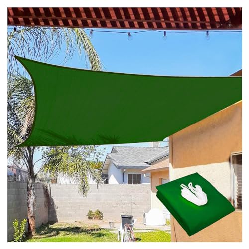 Tettoia verde personalizzabile per esterni, resistente ai raggi UV, impermeabile, traspirante, per giardino e portico (4 m x 3 m), perfetta per eventi e soluzioni ombreggianti portatili