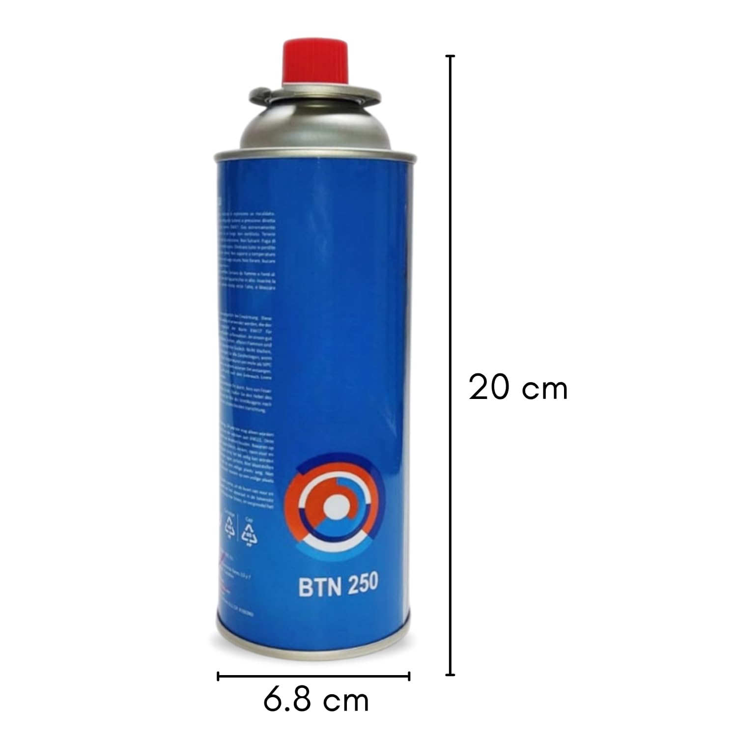 Réchaud à Gaz de Camping Humpti + 4 Cartouches Butane Incluses - Portable Léger avec Adaptateur Bouteille - Compatible EN417 - Camping, Randonnée, Bivouac, Urgences (28 Cartouches)