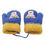 GHCXY Handschuhe,Kinderkleidung Baumwolle Flock Frühling Herbst Winter Handschuhe Kleinkind Kinder Niedlich Verdicken Weihnachten Hirsch Mädchen Jungen C,a