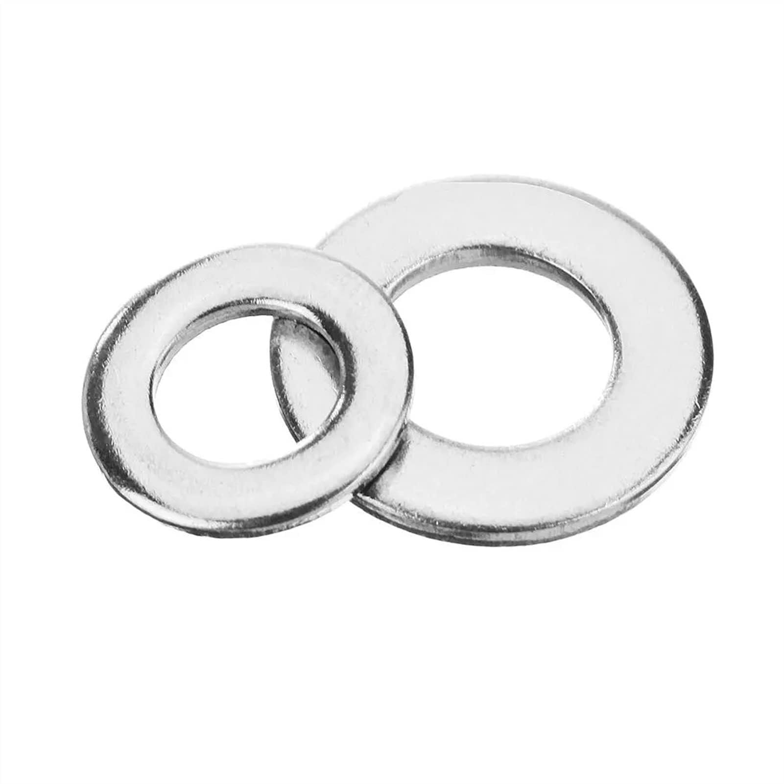 Kit O-ring in gomma SW3 400 pezzi Set di assortimenti rotondi con rondelle piatte in acciaio inossidabile 304 M2/2,5/3/4/5/6/8/10 Guarnizione di tenuta - Kit guarnizioni assortite