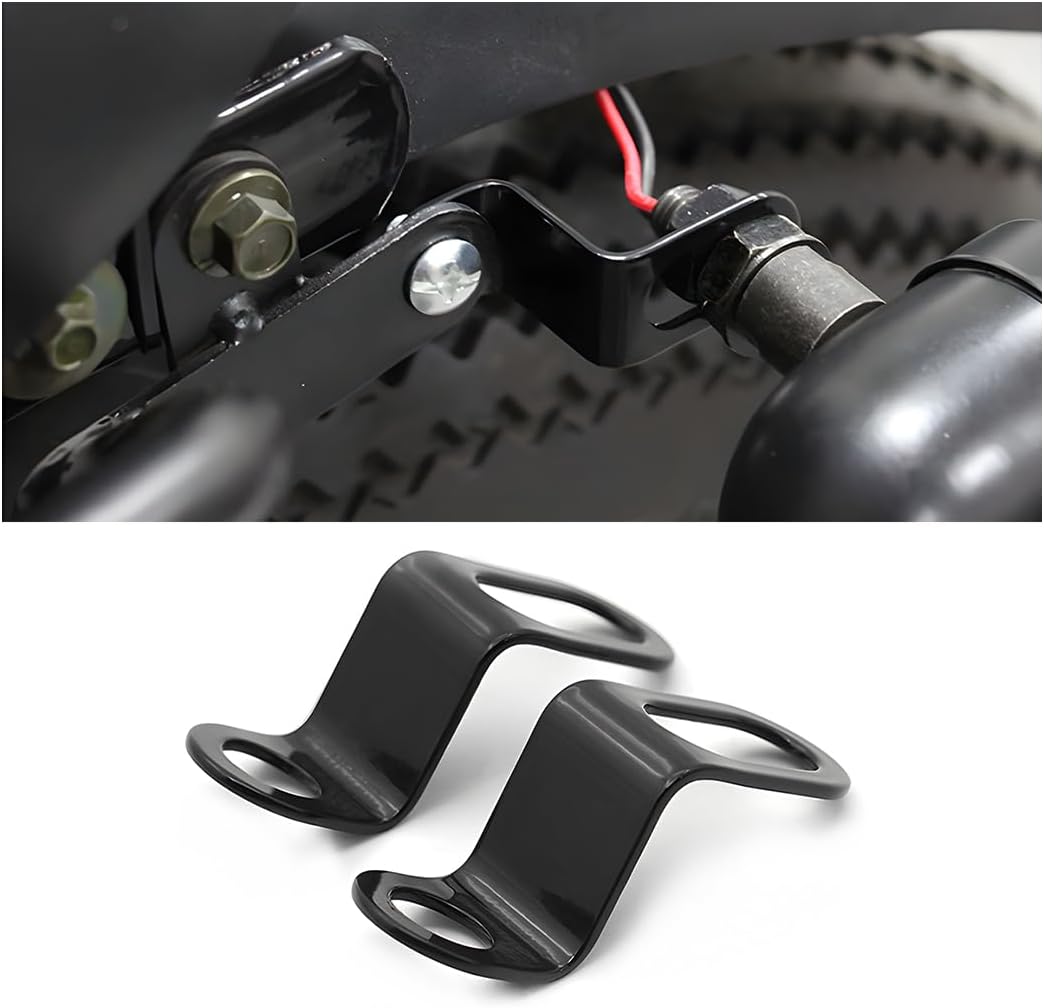 AUCELI Rear Turn Signals Brackets, 2PCS Motorcycle Rear Indicator Light Relocation Holder, Universal L Shape 12mm Hole Shock Brackets Motorbike Rear Turn Signal Lamp Mounting Holder
