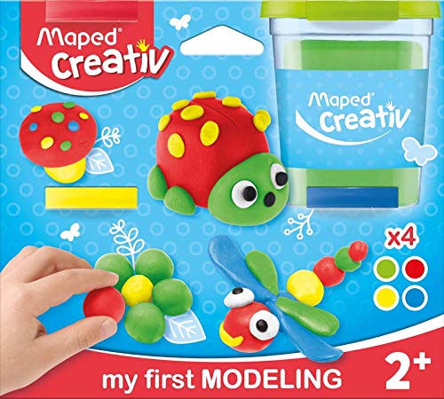 Maped Creativ My First Juego de Plastilina, color rojo, azul, verde, amarillo (M907200) , color/modelo surtido