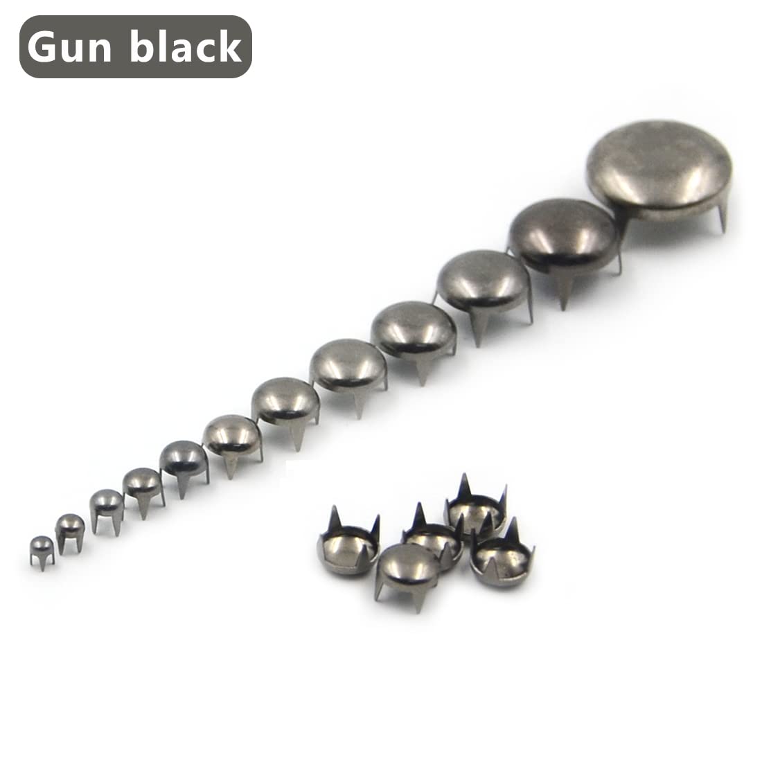 200 Rivetti Rotondi A Cupola 12mm Color Oro | Borchie Punk Rock Per Pelle, Scarpe, Borse E DIY | Metallo