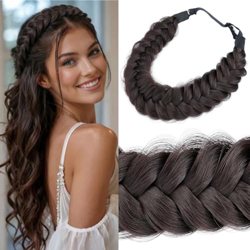 DIGUAN Synthetic Hair Braided Headband for Women