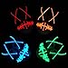Halloween Mask Cosplay LED Glow Scary EL Wire Light Up Grin Masks for Festival Parties Costume (Blue)