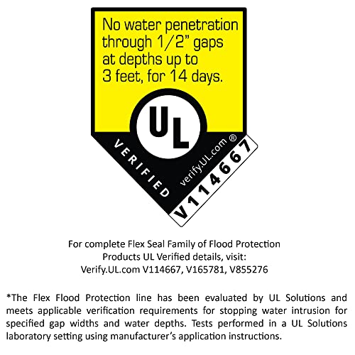 Flex Paste Flood Protection, 9 oz Cartridge, 1-Pack, Waterproof Rubberized Paste, Removable, Use on Windows, Doors, Garage Doors, Seams, Casings, Thresholds, Conduits, Vents, Ducts, and More