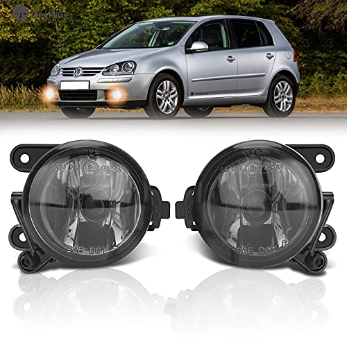 TangMiGe - Feux anti-brouillard compatibles avec Volkswagen VW Golf V 5 (1K1/1K5) 11/2004-06/2009, 1K0941699C 1K0941700C, 1 Paire Phares antibrouillard (Fumée) Cover