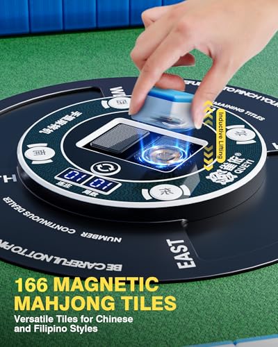 Mesa Automática de Mahjong PYY con 166 Fichas Magnéticas miniatura 4