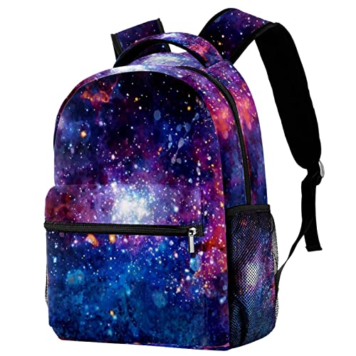Sac à dos galaxie ciel étoilé pour soulager le dos des enfants avec ses bretelles