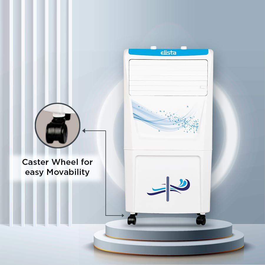 Elista BUDDY COOL 37, Personal Air Cooler 37 Ltrs with Honeycomb Pads | In Built Ice Chamber| Inverter compatible | Powerful Air Throw upto 28 Ft | With Mosquitos and Dust Net Filter 6 51mAWQr2XLL