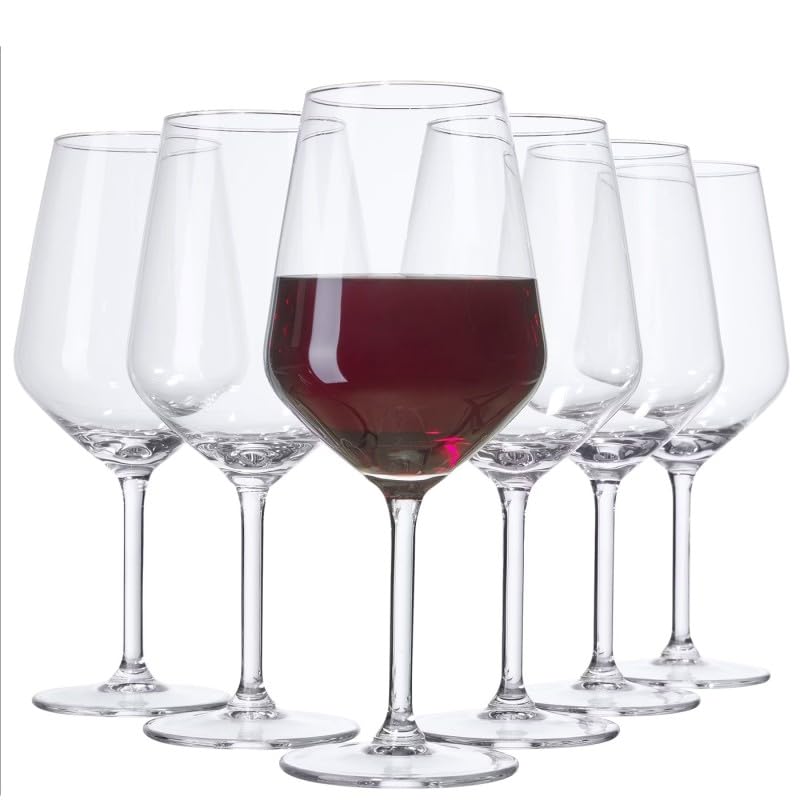 Bewitched Copas de Vino Tinto - Copas Vino 6 Piezas - Copa Vino 53cl - Regalo Cumpleaños - Regalos Originales - Transparante - Vidrio