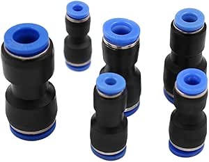 Amazon.com: Straight Union Reducer Fitting Pneumatic Push To Connect ...
