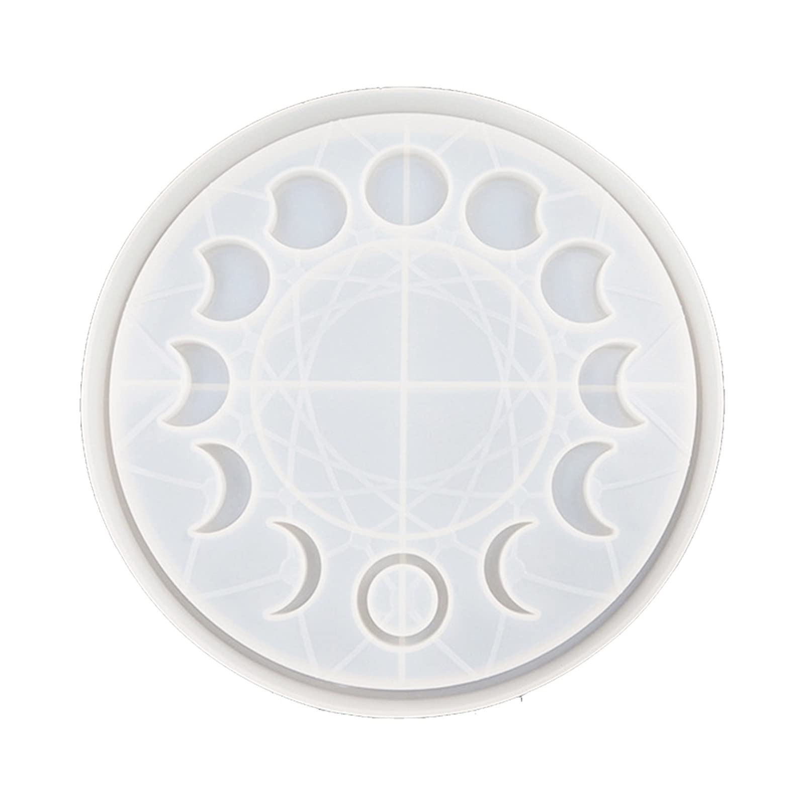 Moule silicone phases de la lune MK803 pour résine époxy