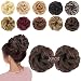 MORICA Messy Bun Hair Scrunchies 2PCS Messy Bun Hair Piece for Women Curly Wavy Scrunchy Updo Bun Extensions(Color:8#)