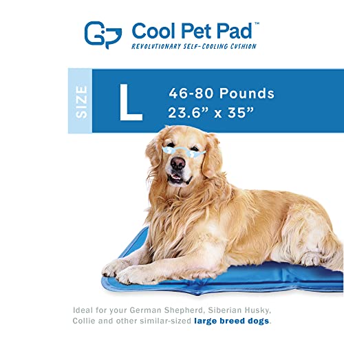 The Green Pet Shop Dog Cooling Mat, Large - Pressure Activated Pet Cooling Mat For Dogs, Sized For Large Dogs (40 - 80 Lb.) - Non-Toxic Gel, No Water Or Electricity Needed For This Dog Cooling Pad #TOP3