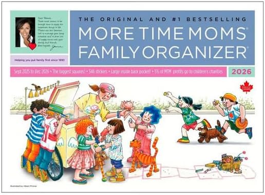 2026 More Time Moms Family ORGANIZER WALL CALENDAR