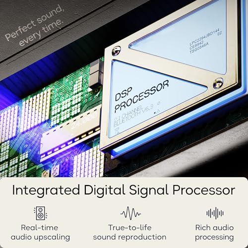 Image of GOBOULT Bassbox X60 2.1 Channel Soundbar 60W Output, BoomX Dual Drivers,Subwoofer, BT V5.4,EQ Mode, Dedicated DSP,Multi-Connectivity HDMI ARC, USB, AUX, Remote Control