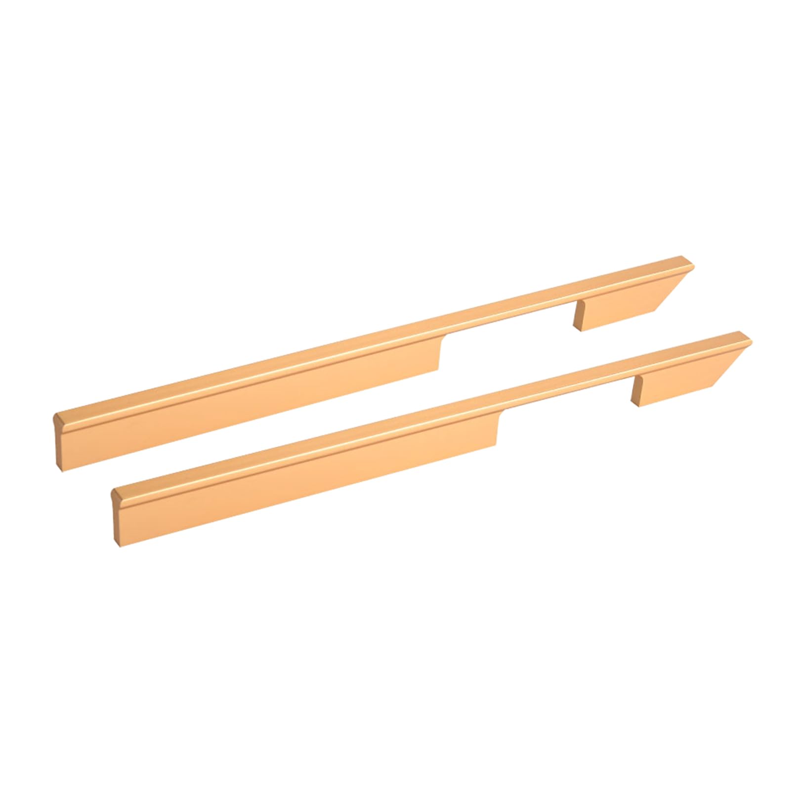 RRrawgff 2 Pack Kitchen Cabinets Handles Matt Gold Cabinet Handles Aluminum Alloy Wardrobe Pulls Bathroom Cabinets Handles TV Cabinets Handles (Length 400mm)