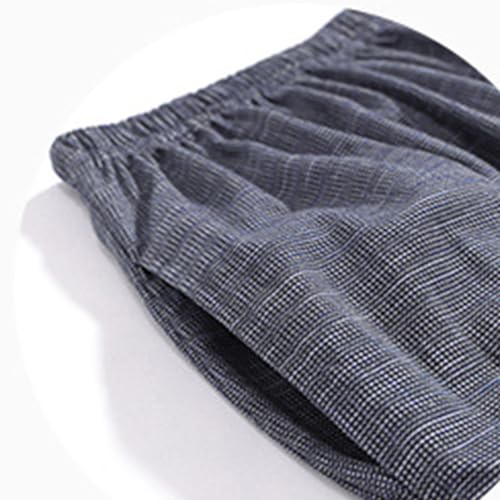 Mens Pajama Pants Relaxed Fit Sleeping Lounge Pants Elastic Waist Casual Pajamas Bottoms Classic Plaid Sleepwear Soft2