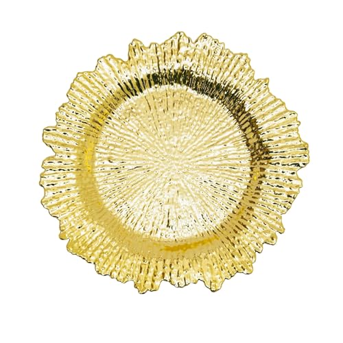 24 platos cargadores redondos de plástico 13 pulg miniatura 7
