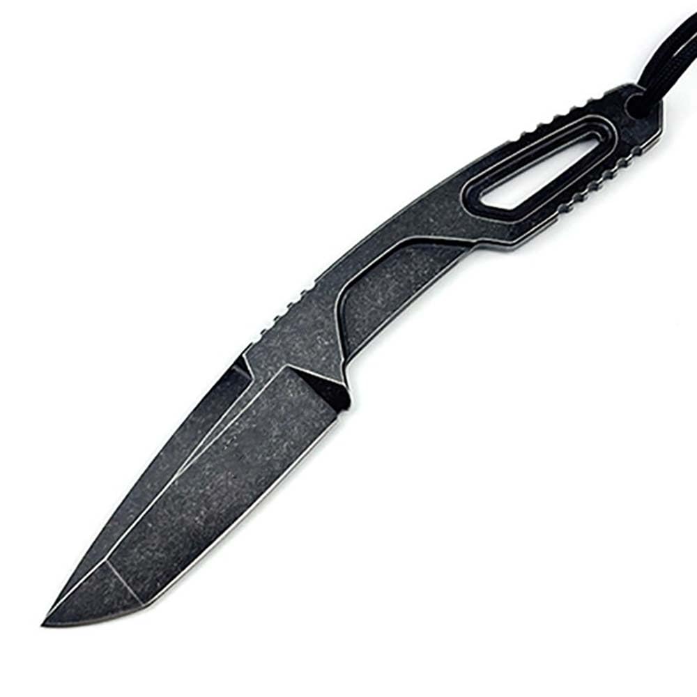 Festes Gegen Full Tang messer Edc Outdoor Jagdmesser Feststehende klinge tanto, gegen Einhandmesser, gerade scharfes stahl messer metall griff, survival fixed neck knife, Gürtelmesser mit Kydexscheide