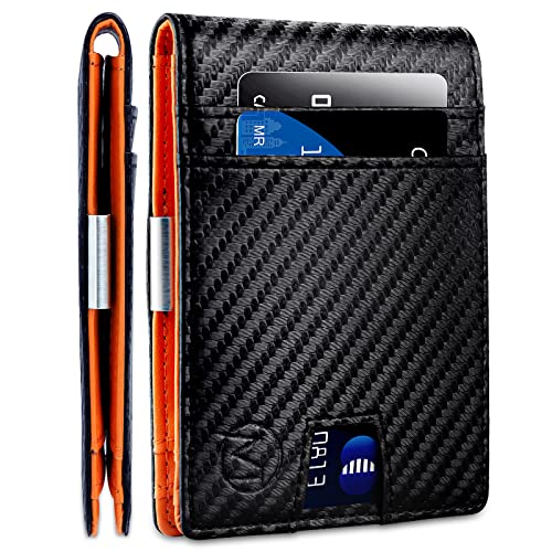 Maitron Money clip wallet with 12 Slots, RFID Blocking Mens Slim Wallet,Menâs Minimalist Front Pocket Wallet with Money Clip & ID Window, Bifold Credit Card Holder for Men with Gift Box