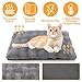 Wdmiya Selbstheizende Haustierdecke 60x45cm, Decke für Katzen & Hunde, Katzendecken Hundedecken Geräuschlos, Washbar Flauschig Selbstwärmende Thermodecke ohne Strom Kabel, Auto Haustier Decke(Grau, M)