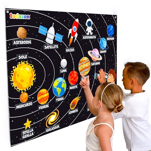 Puzzle Sistema Solare Montessori per Bambini, Impara i Pianeti in Modo Divertente, Gioco Educativo e Arredo per Cameretta, Scelto da Migliaia di Famiglie, Idea Regalo 3-8 Anni, Guarda il Video - Lego
