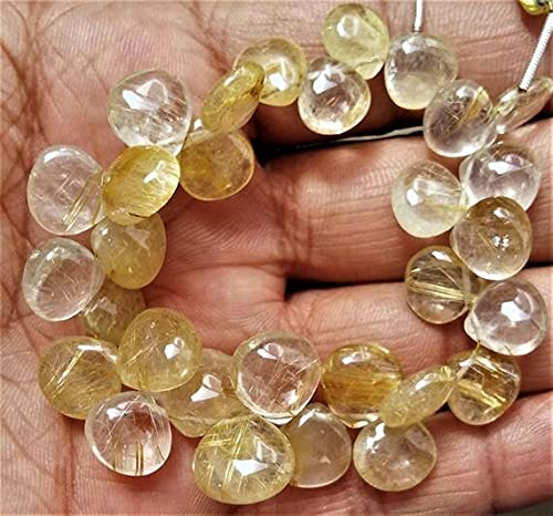 Quartz rutilé en cœur sans défaut pour éviter les fissures en bijouterie