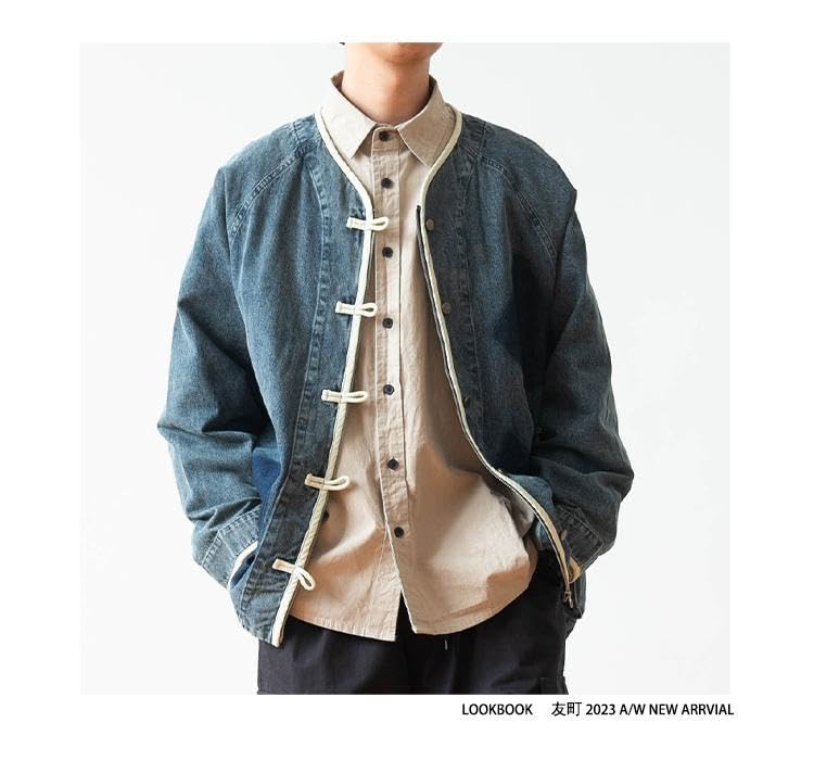 Chinese style men's Tang suit Knot button coat2