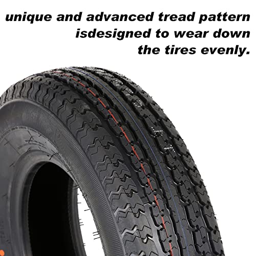 St225/75R15 Radial Trailer Tire, 225 75R15 Tire With Rim, 10-Ply Load Range E #TOP5