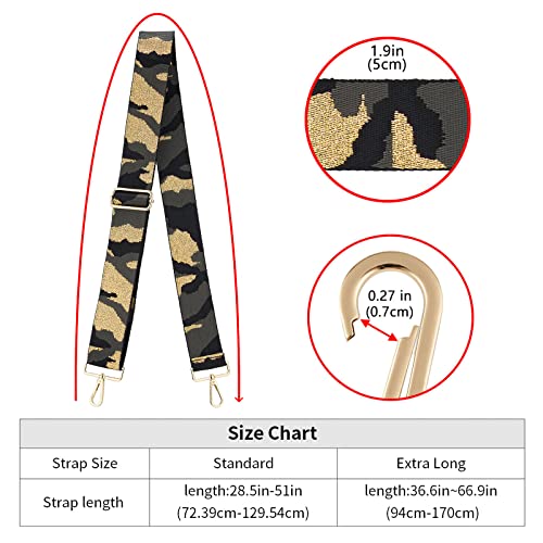 Image of ZOOEASS Wide Shoulder Strap Adjustable Replacement Belt Crossbody Canvas Bag Handbag