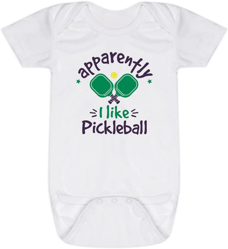 ChalkTalkSPORTS Pickleball Baby & Infant One Piece | Pickleball Theme Bodysuits
