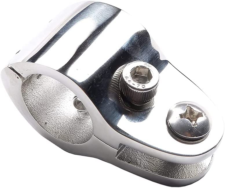 Image of MIZUGIWA Boat Bimini Top Hinge Rail Mount,Bimini Jaw Clamp Slides Hinged,316 Stainless Steel Jaw Slide Boat Marine Hardware Heavy Dudy for 7 /8 Inch Tube W /Locking Screw,Boat Yacht,Pack of 4