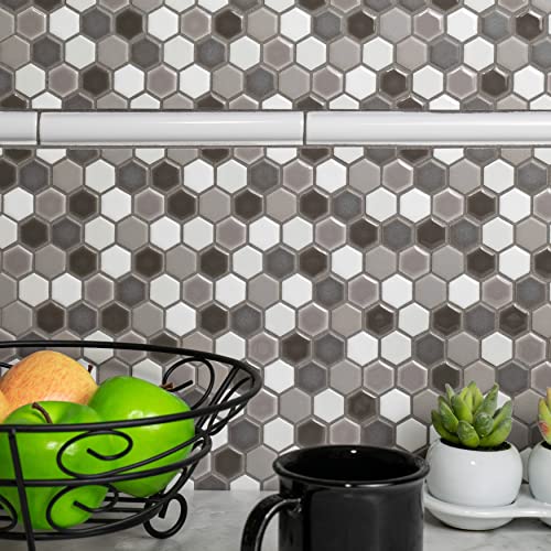 Somertile Wsp8Wmp Moldura White Ceramic Rope Pencil Wall Trim Tile, 9375" X 7.8125" #TOP5