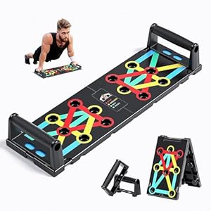 Push Up Board Exercise & Fitness Portable Foldable Strength Training Pushup Stands Home Workout Equipment Multi-Functional Fitness Floor Chest Muscle Exercise for Man and Women