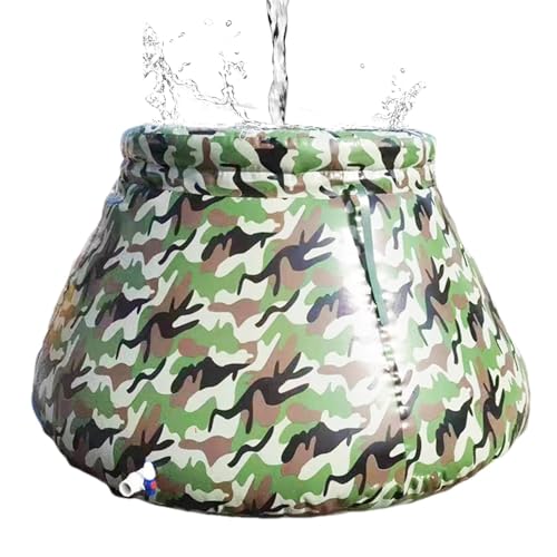 Stockage d'eau de grande capacité au jardin : récupérateur pliable pour arrosage et maison