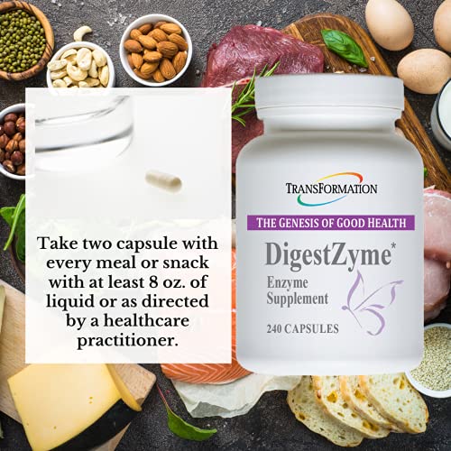 Transformation Enzymes Digestzyme Prebiotic And Probiotic Digestive Enzymes, Support Digestion During Pregnancy, Lactation And Children's Digestive Issue, Digestion And Bloating Relief (360 Count) #TOP2