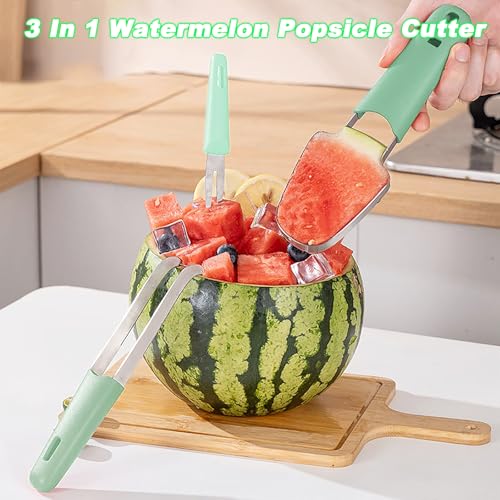 Suuker Watermelon Cutter Slicer Tool, 3-in-1 Watermelon Pops