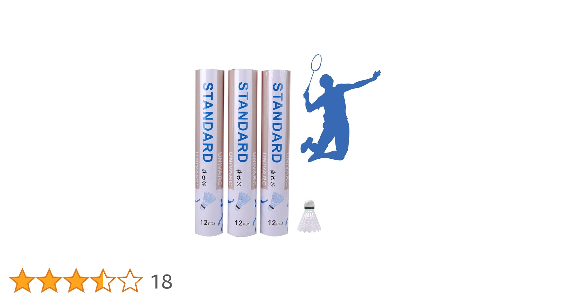 Amazon | バドミントン シャトル 練習用 3ダース 36球 羽根 型