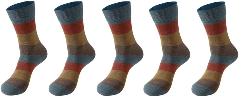 5 Pairs/Pack Of Men's Socks Cotton Breathable Party Spandex Dress