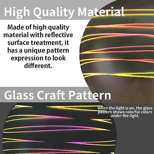 Glamight 0004 Modern Glass Pendant Light Kitchen Island Modern Hanging Light Fixtures Creative 3D Colorful Pendant Lights For Dining Room,Bar,Hotel,Use E27 Bulb 9.8 Inch Diam thumb #3