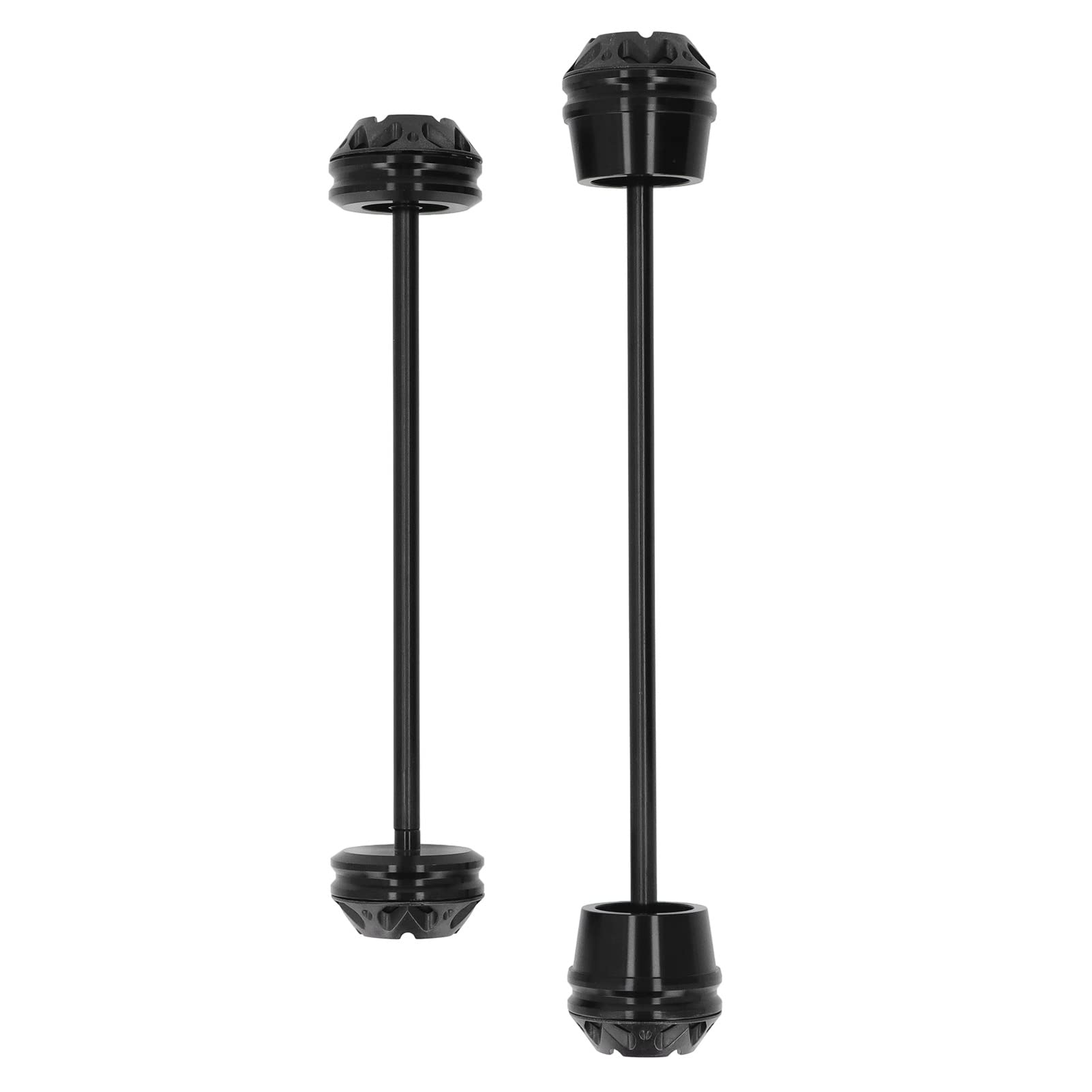 Dioche Eje Trasero MT-07 Caída de Rueda de Motocicleta de 2 Piezas para MT‑07 2014‑2016 y FZ‑07 2014‑2016 - Bolas Anticaída del Eje de Rueda Delantera y Trasera de Repuesto de Aleación de Aluminio