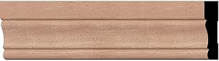 WM443 - Americraft Colonial Casing Solid Hardwood Moulding, 5/8"D x 3 1/4"W x 96"L, Stain Grade Sapele Mahogany